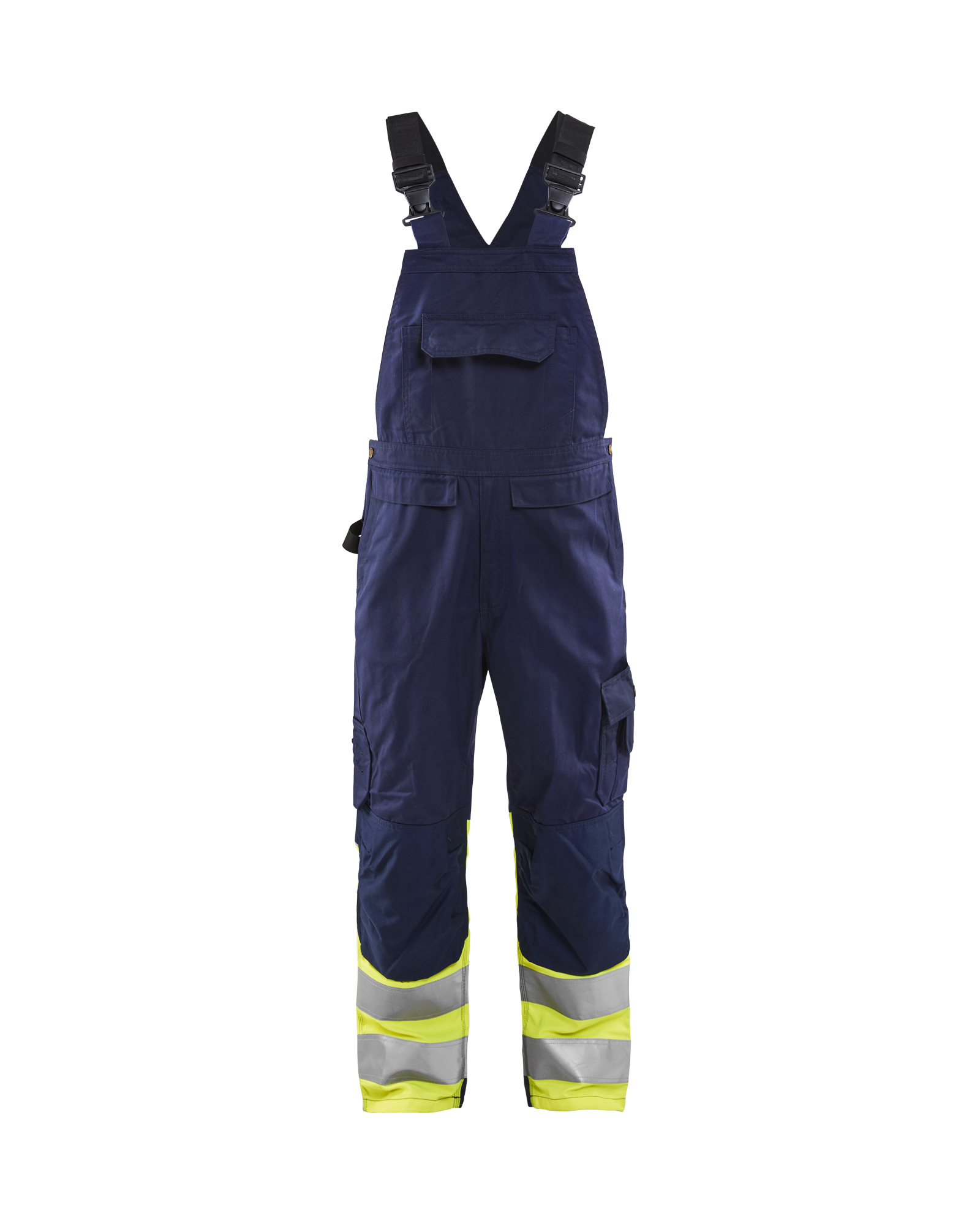 Salopette de travail haute-visibilité - Marine/Jaune fluo image