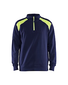Half-zip 2-tone sweatshirt