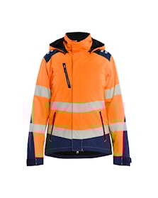 Dame High Vis Letforet Vinter Softshelljakke