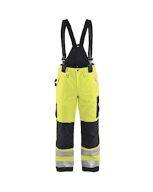 Pantalon à bretelles haute-visibilité doublé