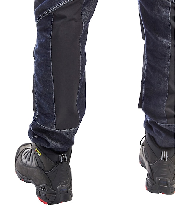 Pantaloni Da Lavoro In Tessuto Stretch 4D Nero/rosso - Blåkläder - Foto 12