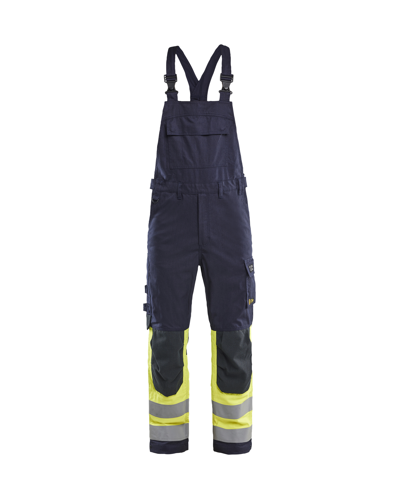Cotte de travail à bretelles multinormes inhérent APC 2 - Marine/Jaune fluo image