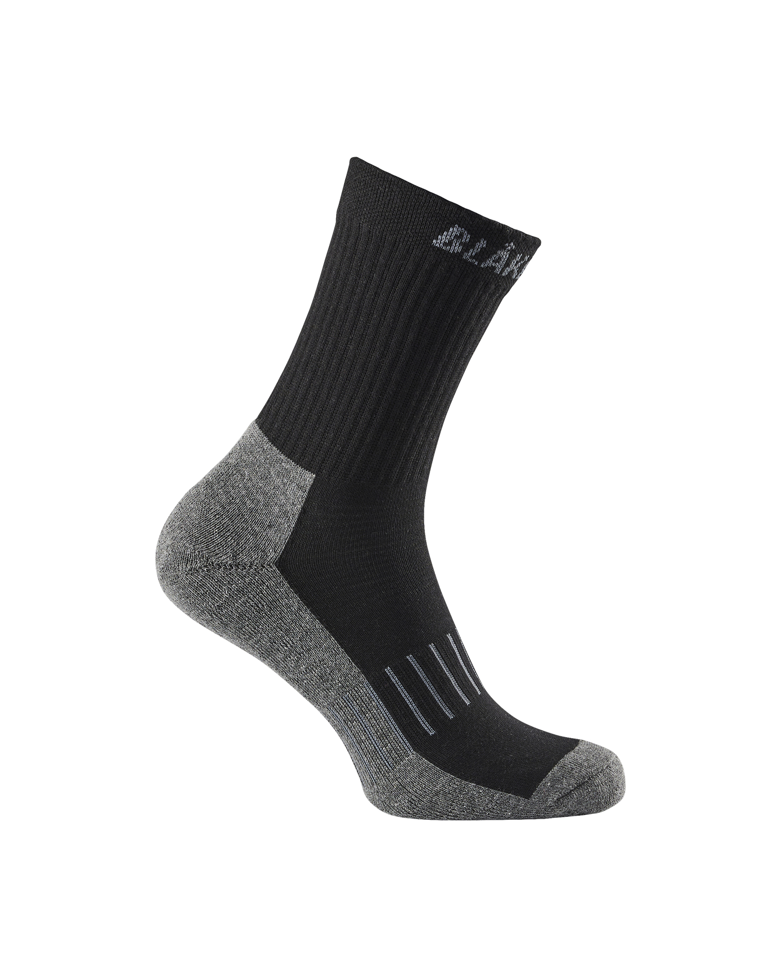 Lot de 3 paires de chaussettes en coton - Noir/Gris foncé image