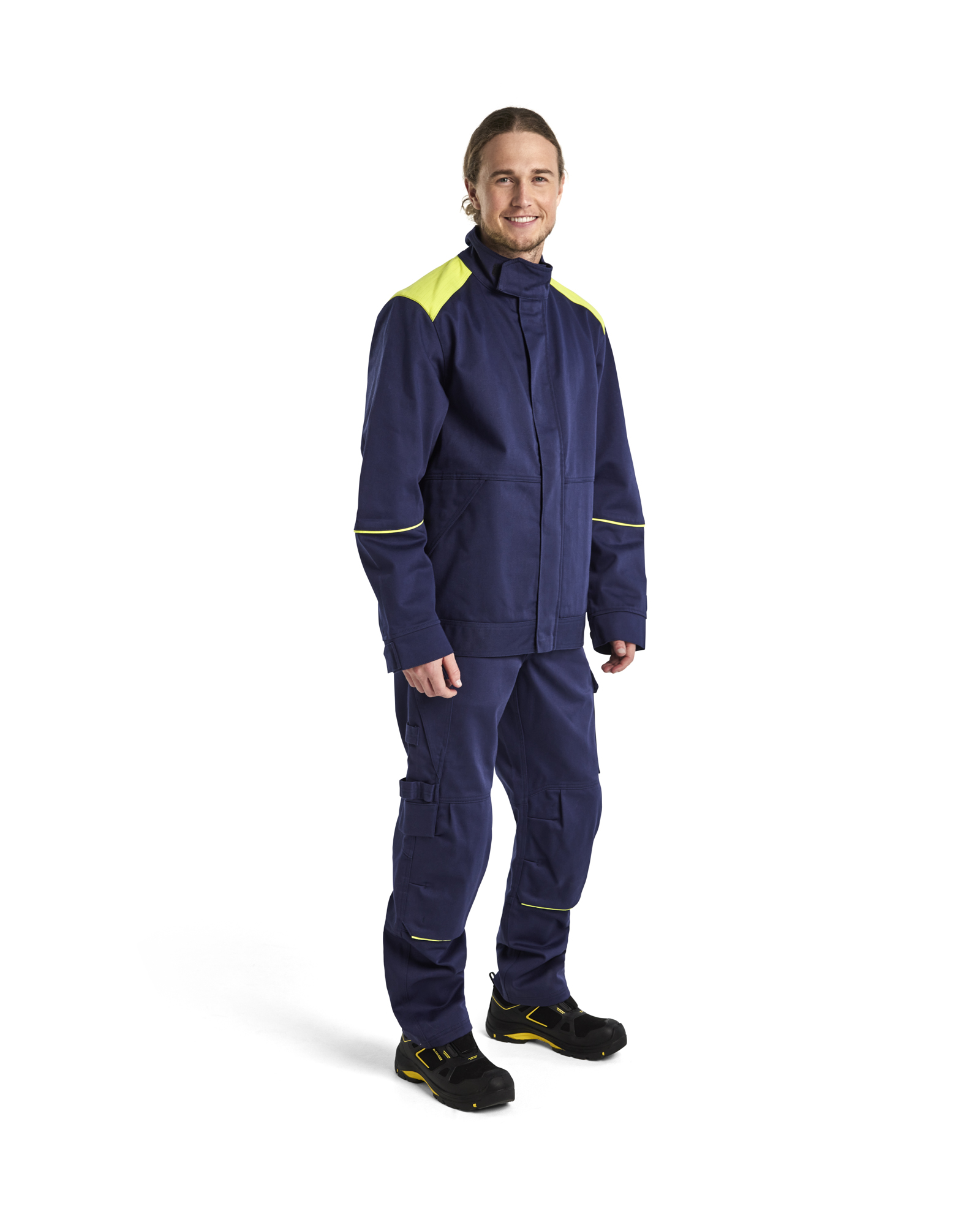 Veste De Soudeur Bleue Ou Grise - Tailles 46 à 64 - Tissu Proban 340g - Neuf