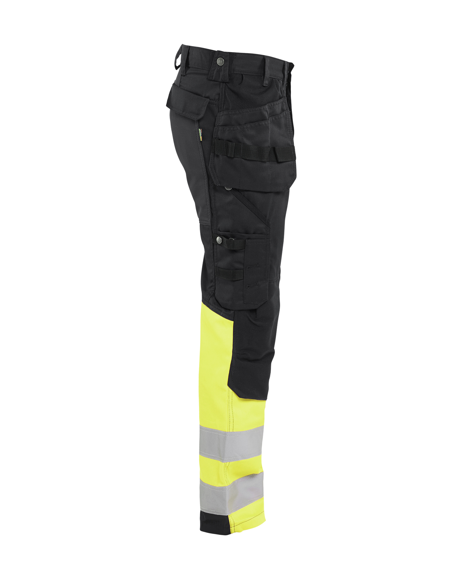 Pantalon Haute Visibilité Blaklader - Noir/jaune, Taille C62 - Norme EN 20471 - Poches Multiples Et Renforts Genoux