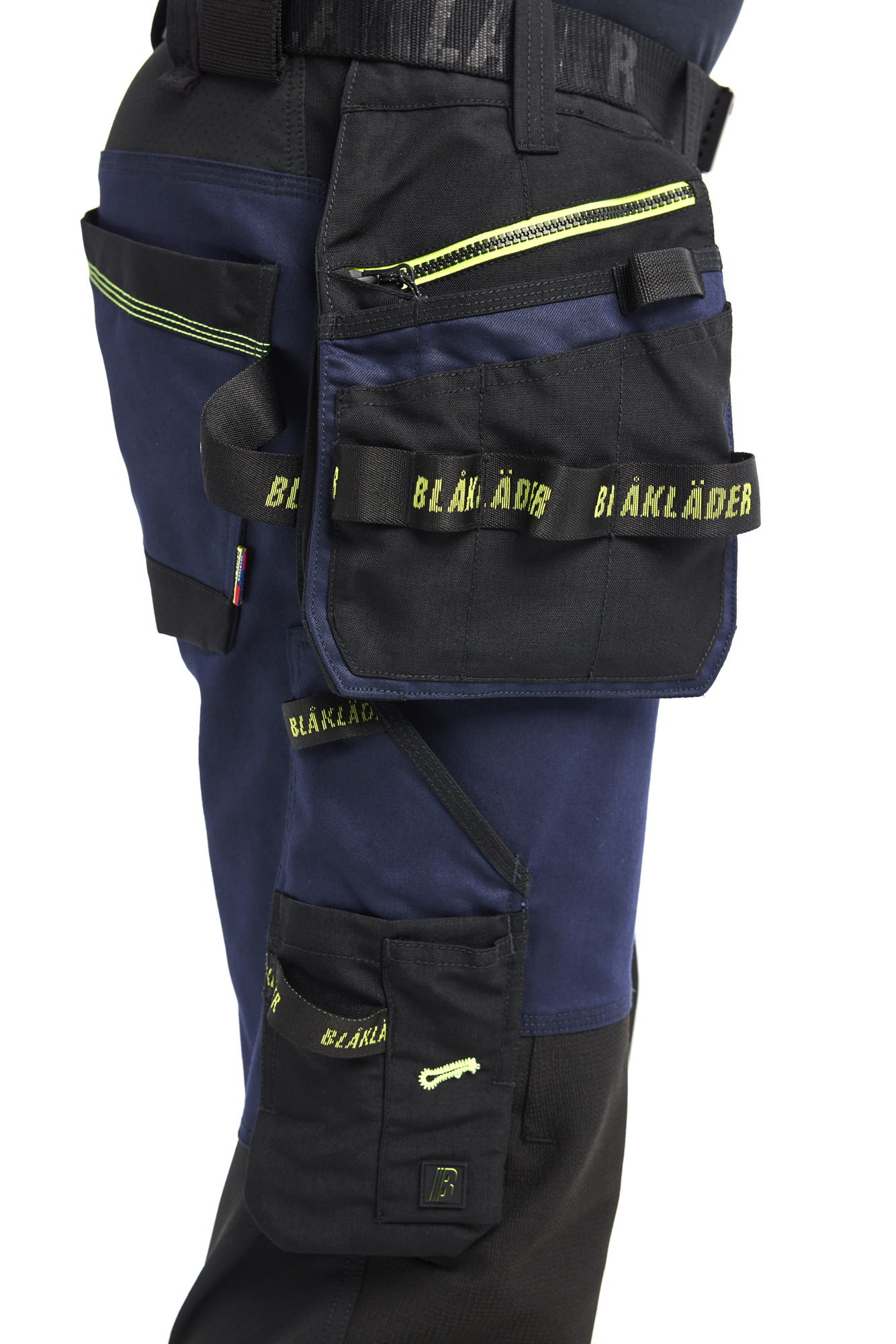 Bleu marine foncé/Jaune fluo