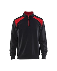 Half-zip 2-tone sweatshirt