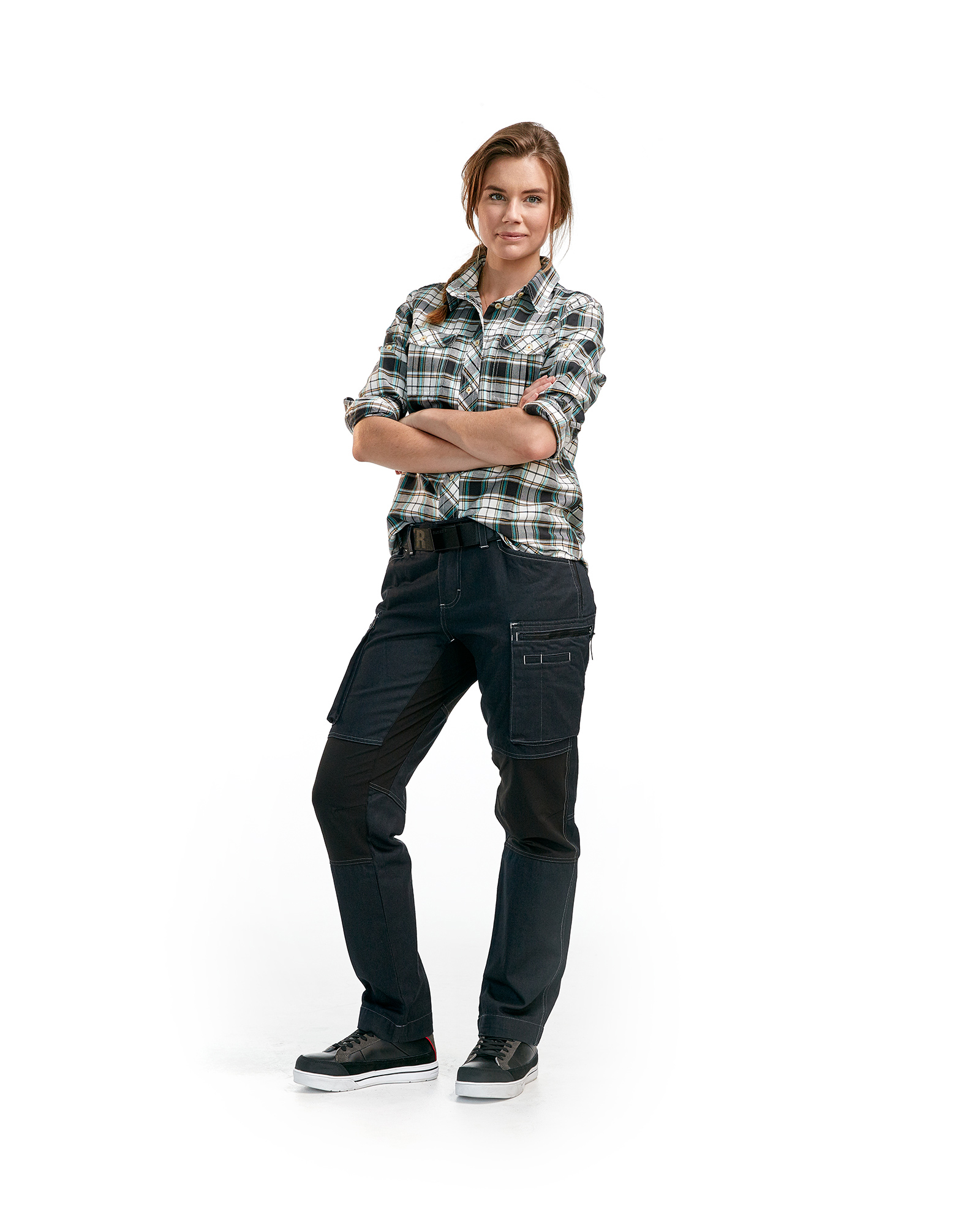 Pantalon maintenance denim stretch