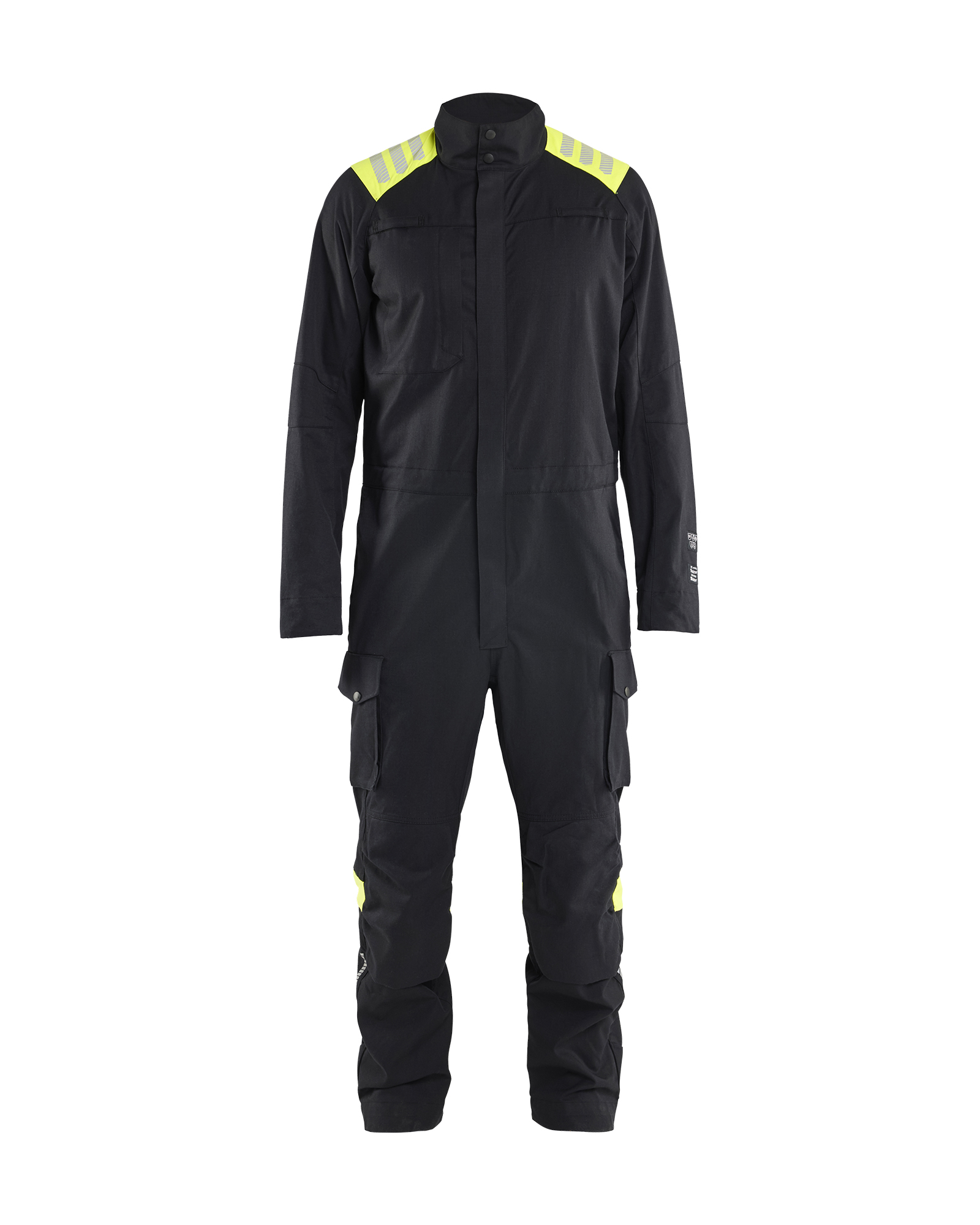 Combinaison manches longues multinormes inhérent - Noir/Jaune fluo image
