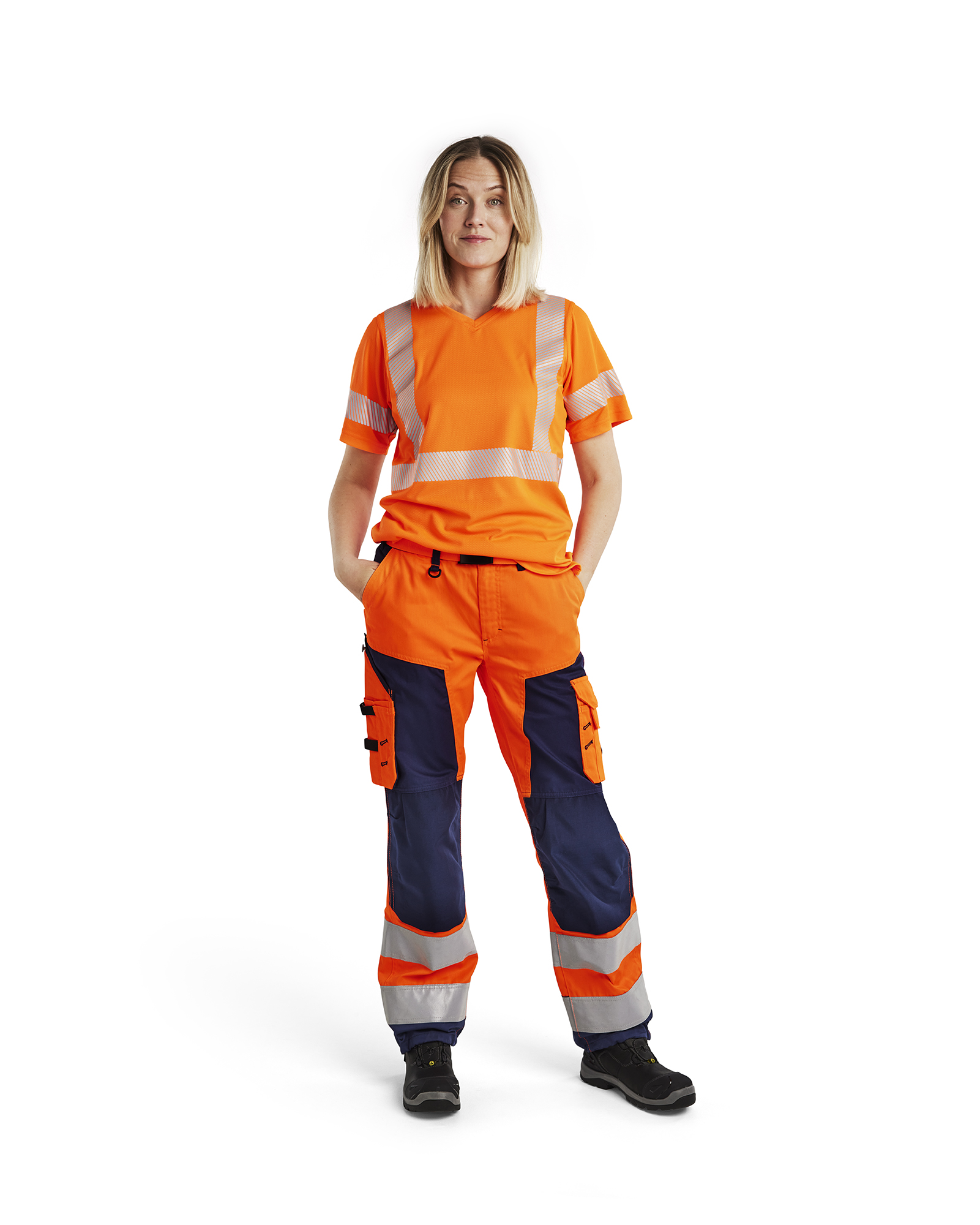 Orange fluo/Marine