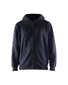 Branded Hooded Zip-up Sweatshirt