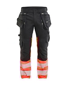 High Vis Werkbroek Stretch met gereedschapzakken