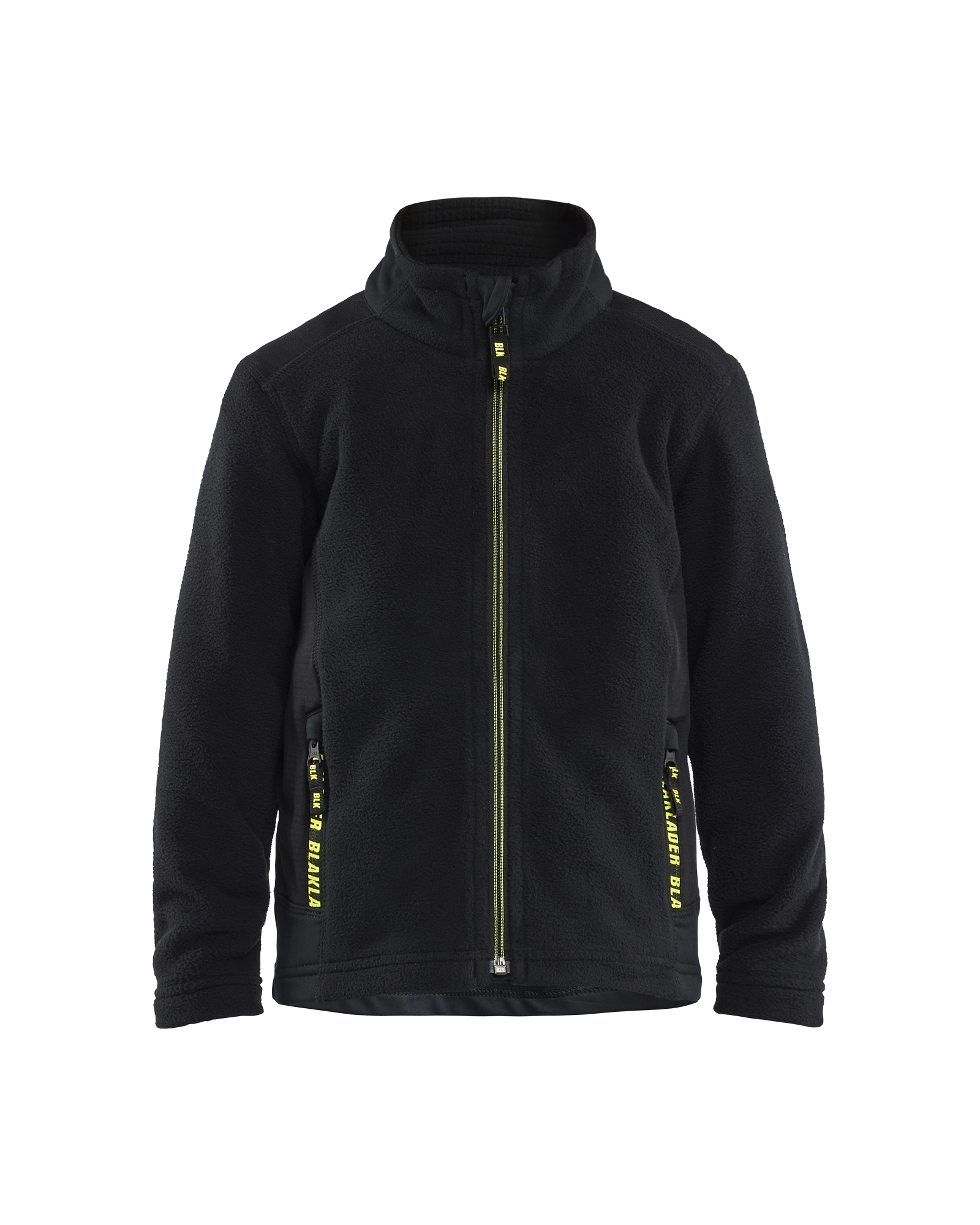 Veste de travail Micropolaire Enfant - Noir/Jaune fluo image