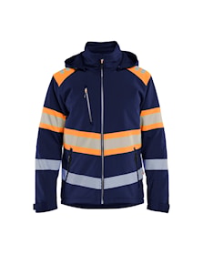 Softshelljakke vinter high vis letforet