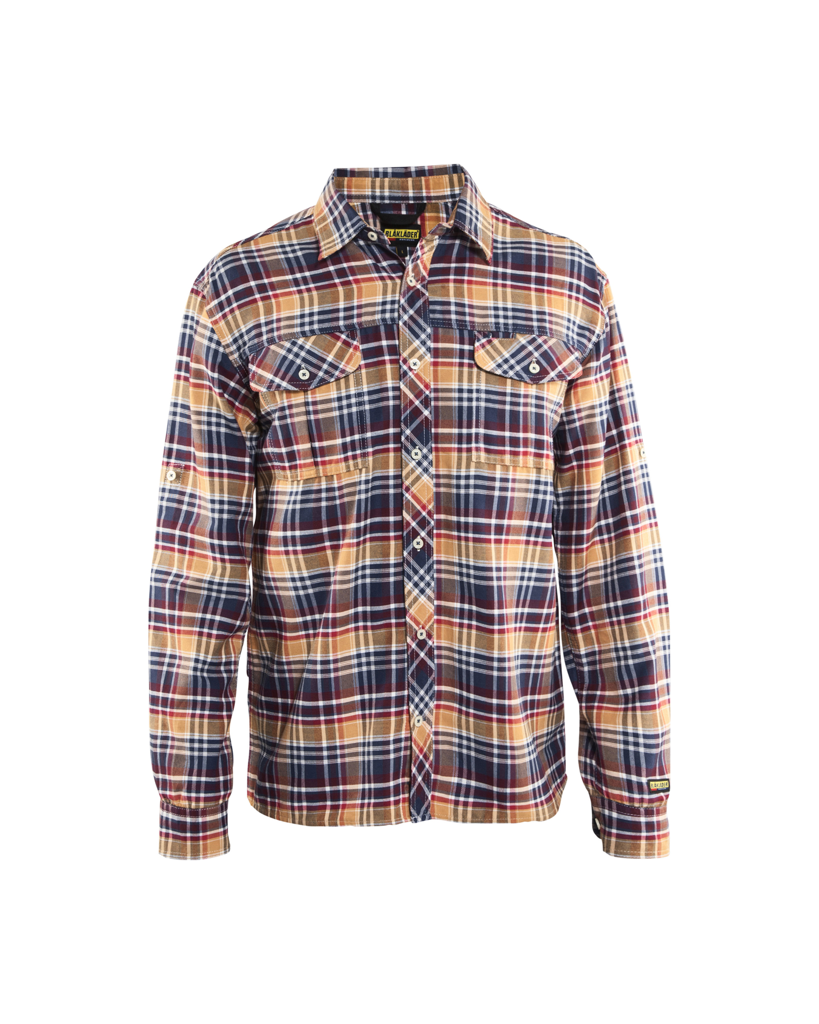 Flannel Skjorte  'Aage' - Dark Navy Melange