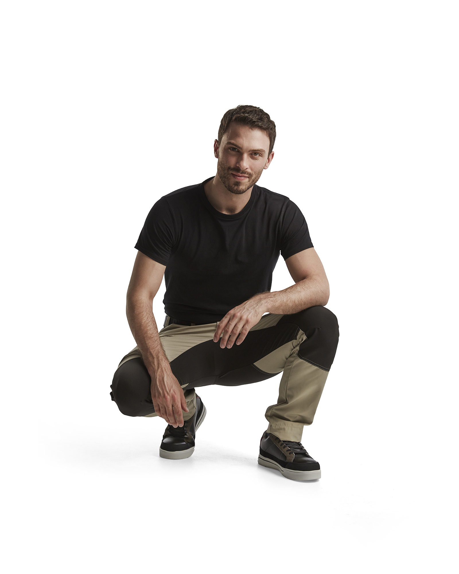 Pantalon maintenance polycoton stretch