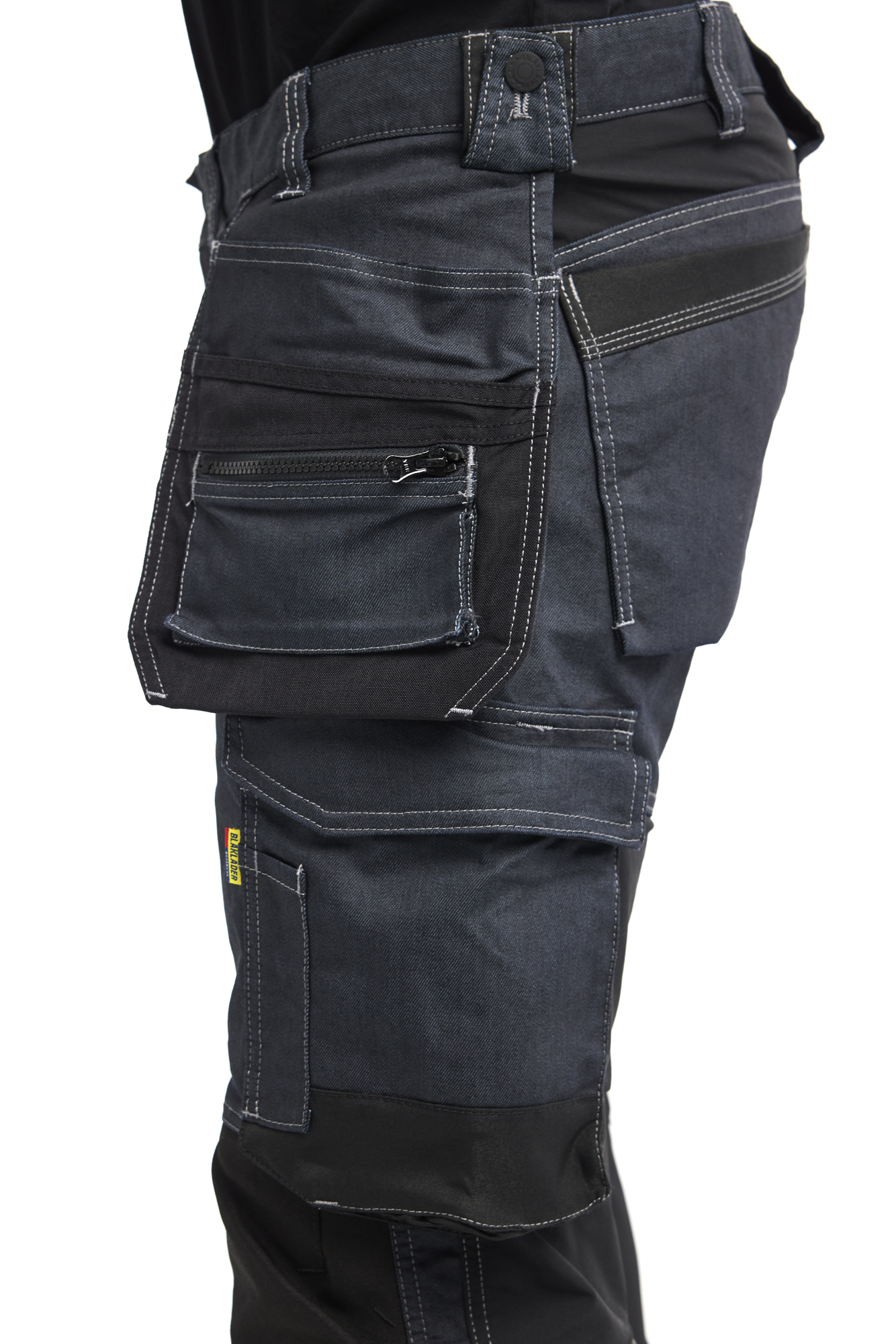 Pantalon artisan denim stretch avec