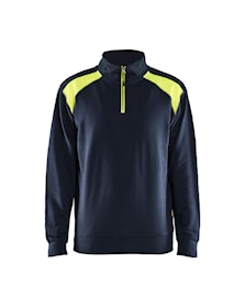 Half-zip 2-tone sweatshirt