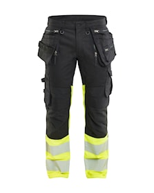 High Vis Werkbroek Stretch met gereedschapzakken