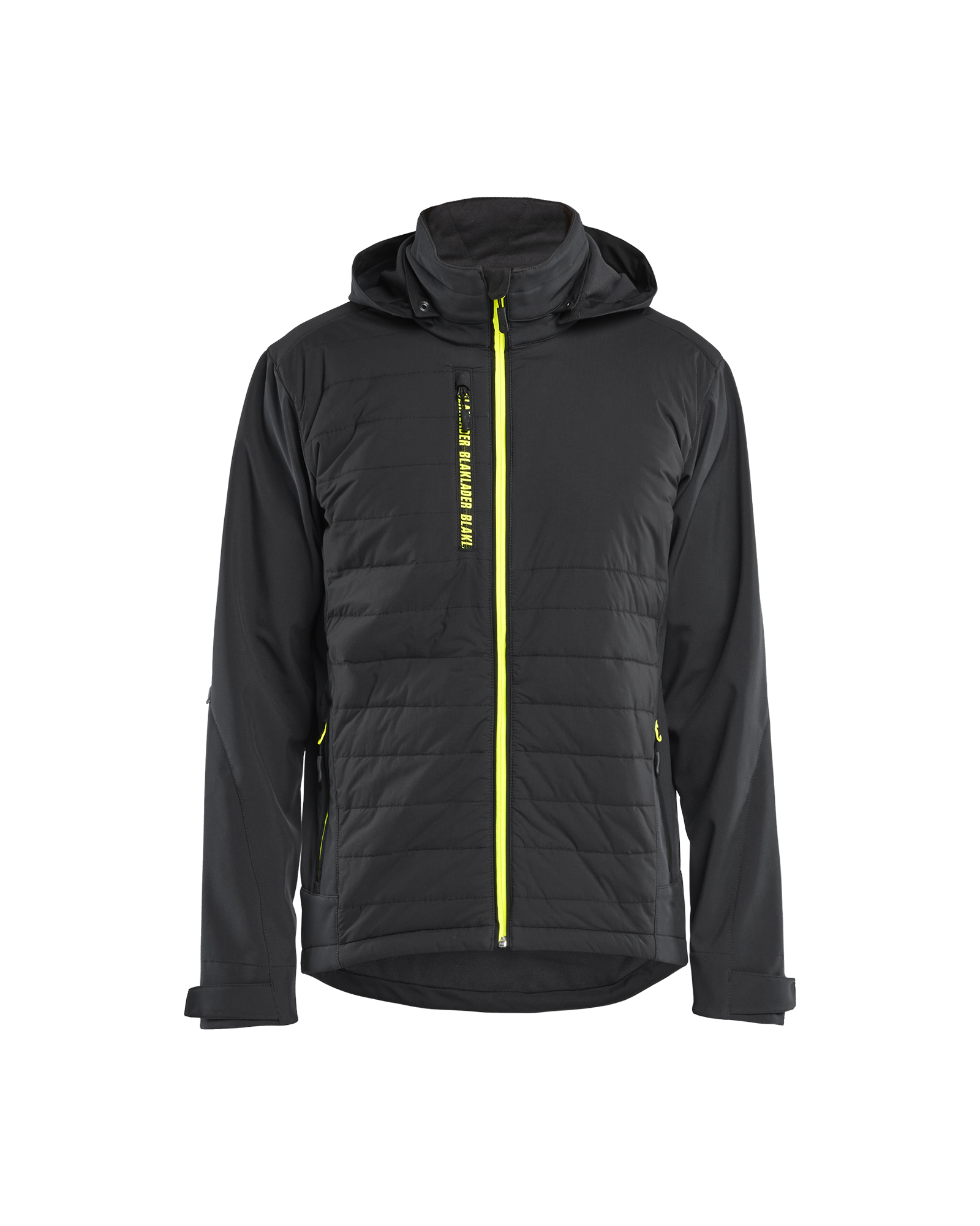 Blåkläder Giacca Ibrida Softshell Imbottita - Alta Visibilità Giallo/Nero Taglia XXXL