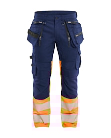 High Vis Werkbroek Stretch met gereedschapzakken