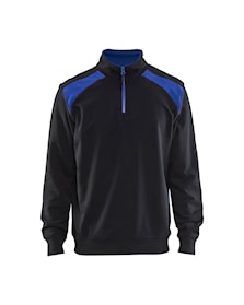 Half-zip 2-tone sweatshirt