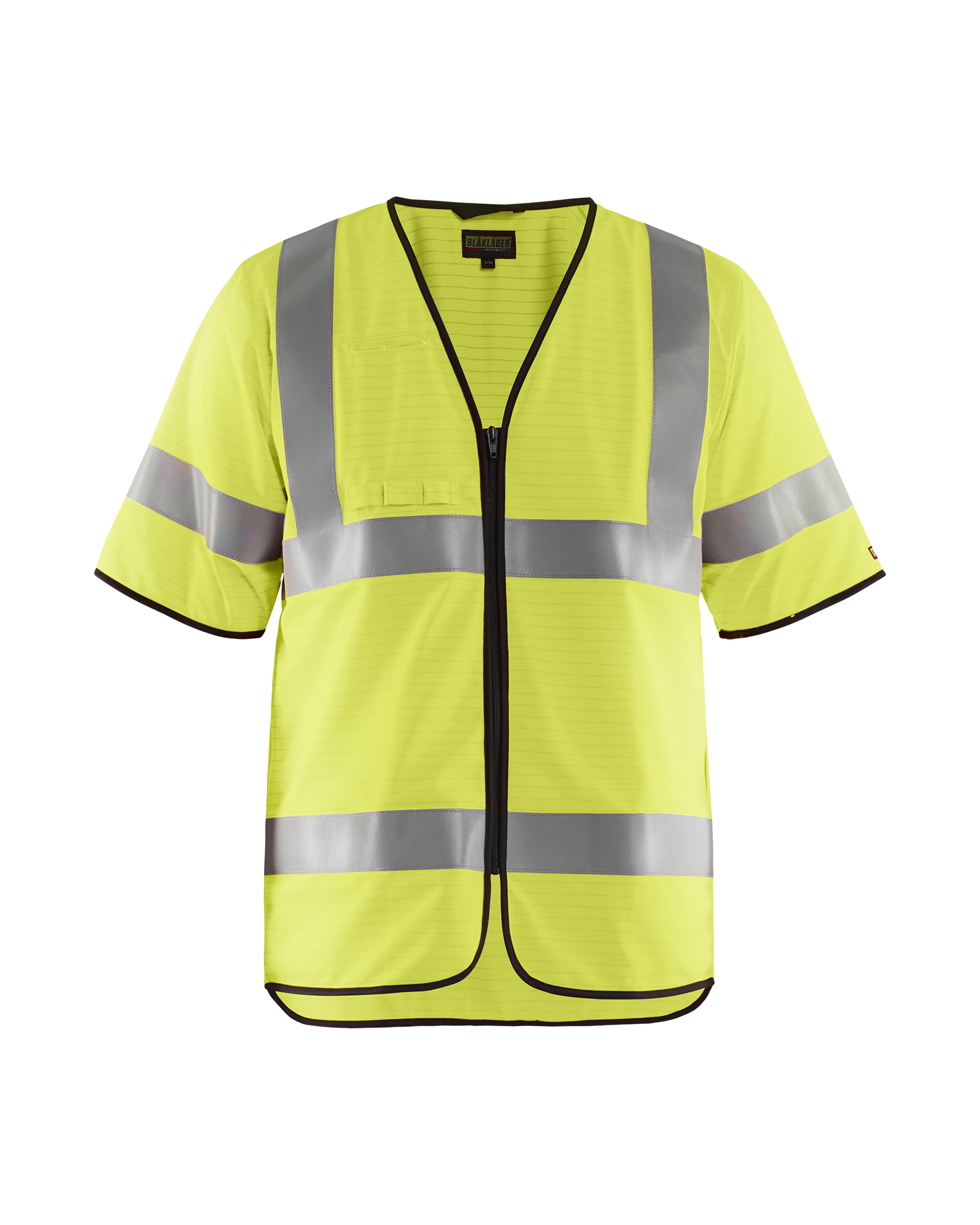 Gilet zippé multinormes Jaune fluo