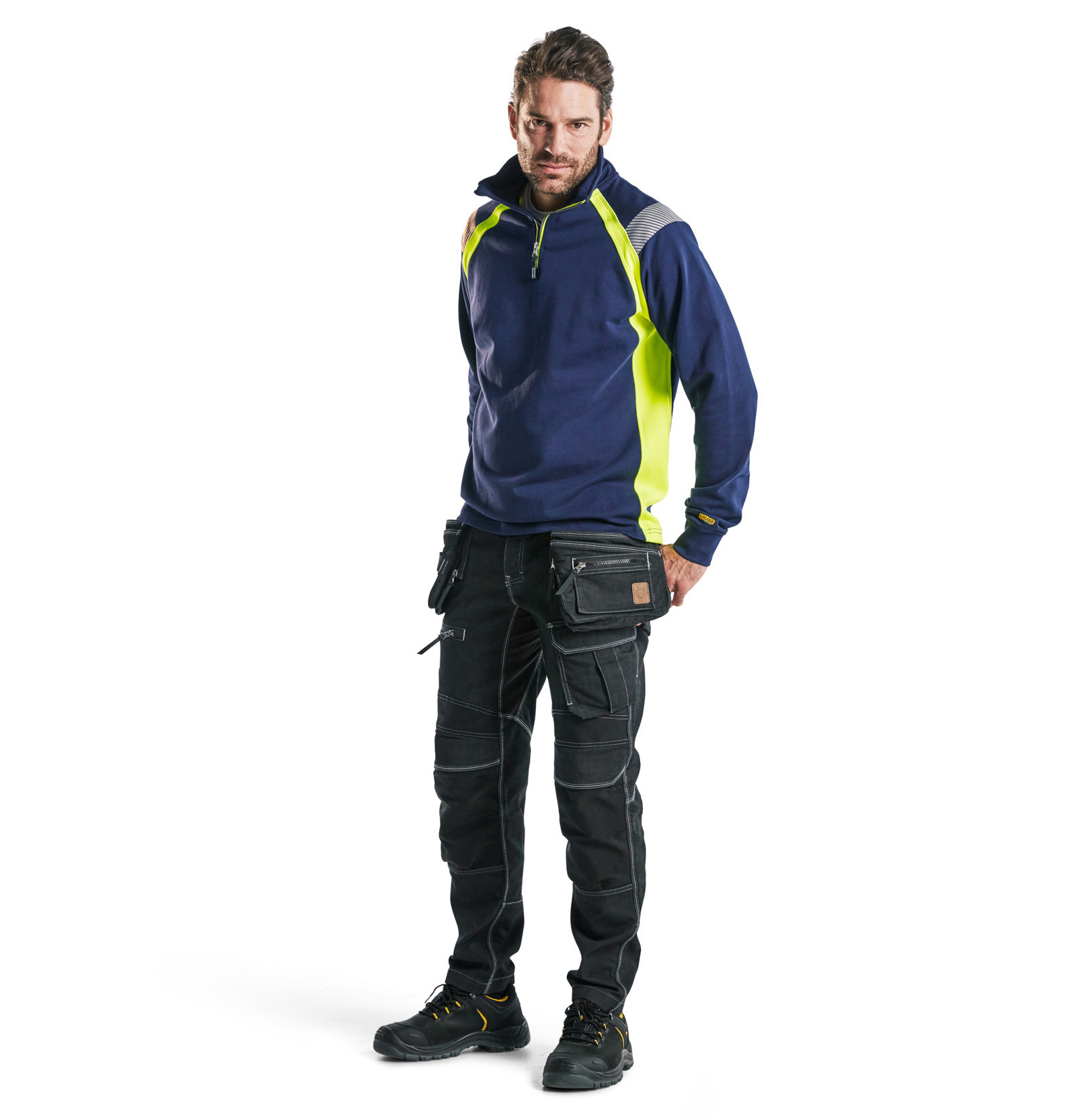Sweatshirt with half zip - Blåkläder