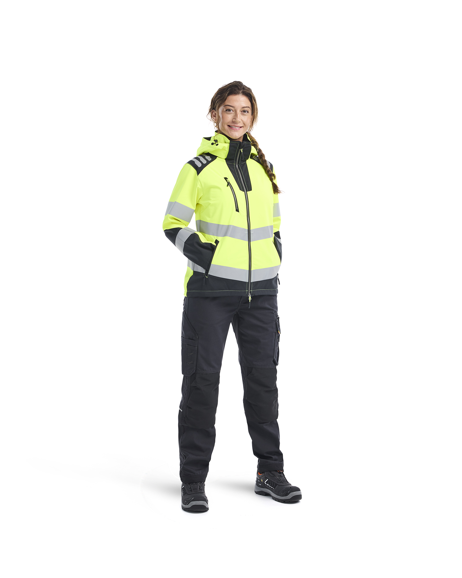 hidetaka28_0624 Women's Hi-Vis Softshell - Blåkläder