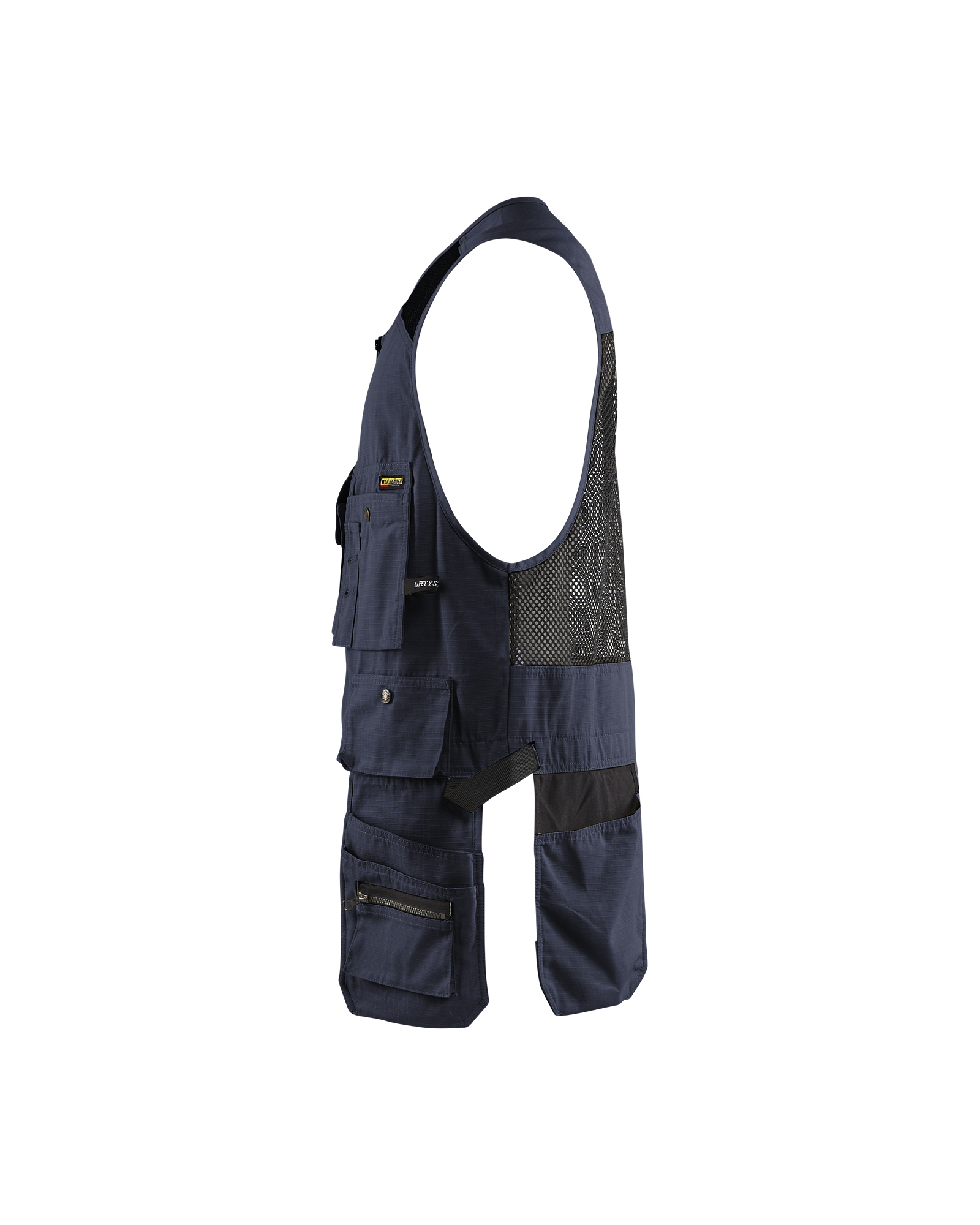 レア！MULCH POCKET MESH TOOL VEST Terra Multi Pocket Reflective Mesh Tool Vest 103530BLK