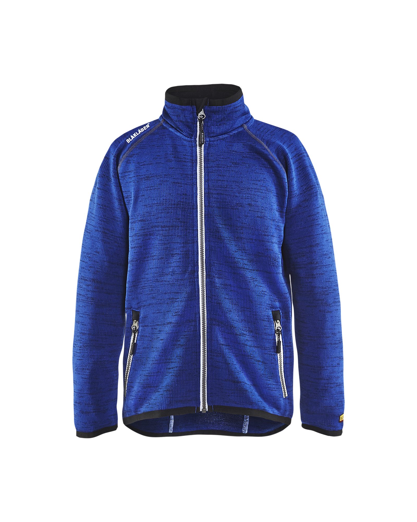 Veste tricot enfant Bleu roi/blanc