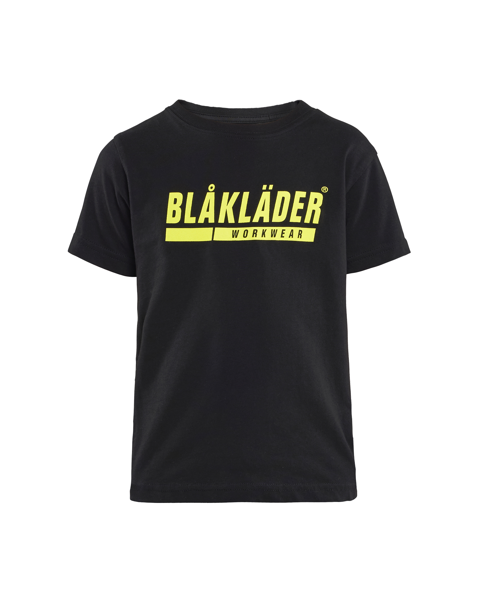 T-shirt de travail Enfant - Noir/Jaune fluo image