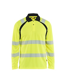 UV-Protected Long-Sleeved Polo Shirt Hi-Vis