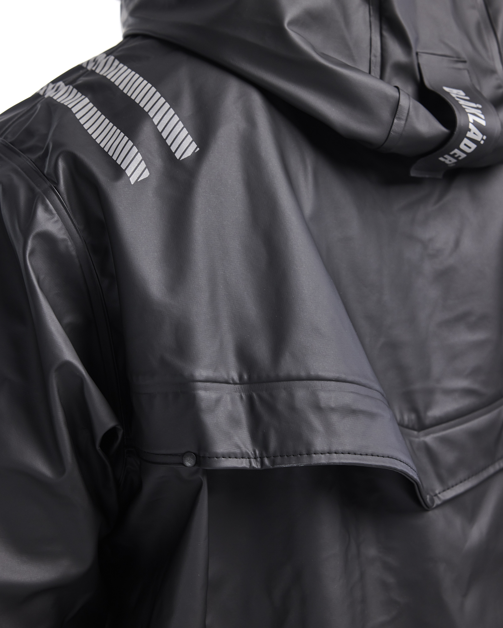 Hooded Rain Jacket with Reflective Details - Blåkläder