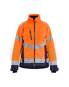 Dame High Vis Letforet Vinterjakke