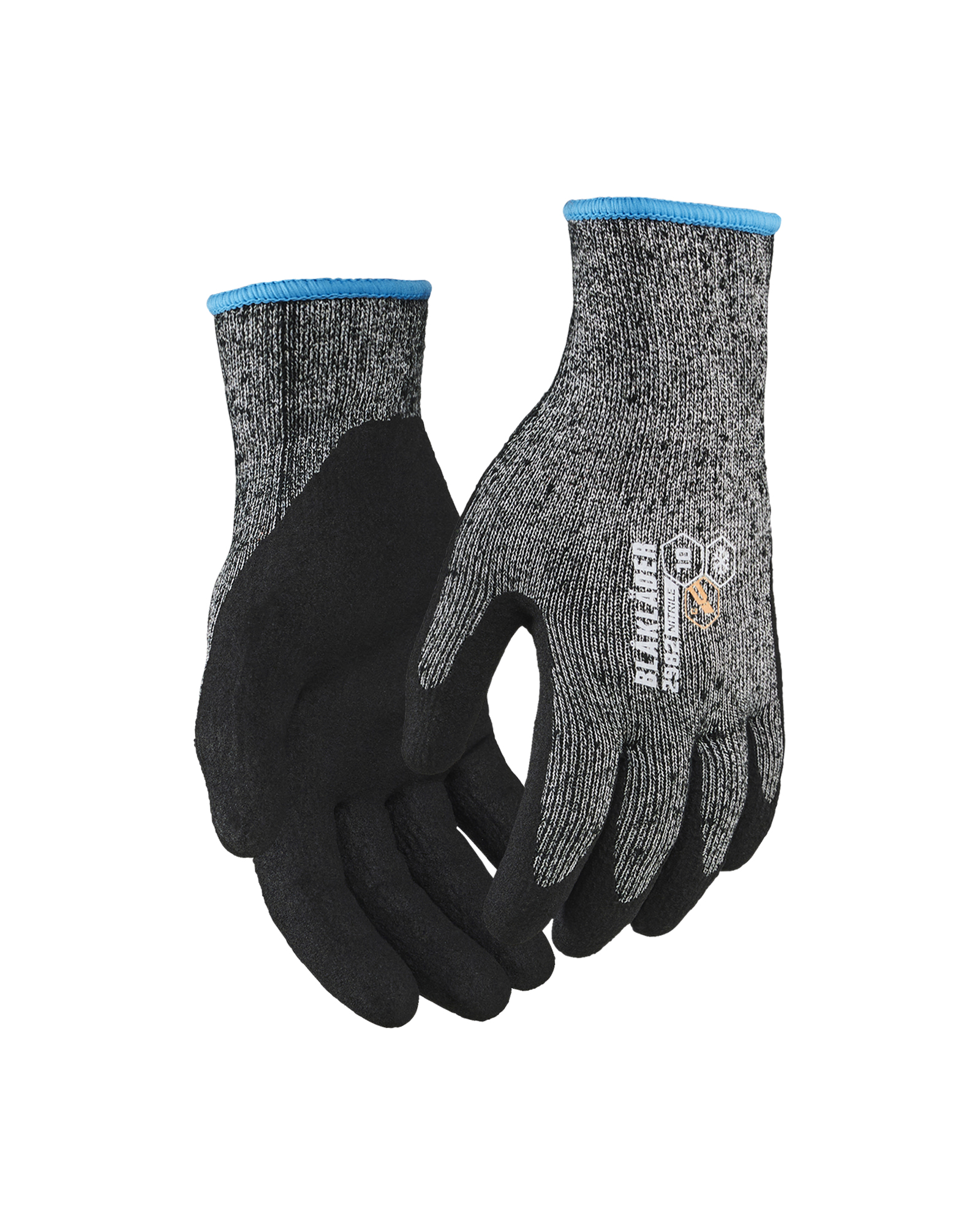 Gants De Travail Mustbau 3 Paires - Nitrile Écran Tactile | Abrasion Niveau 4 (Gris, XL)