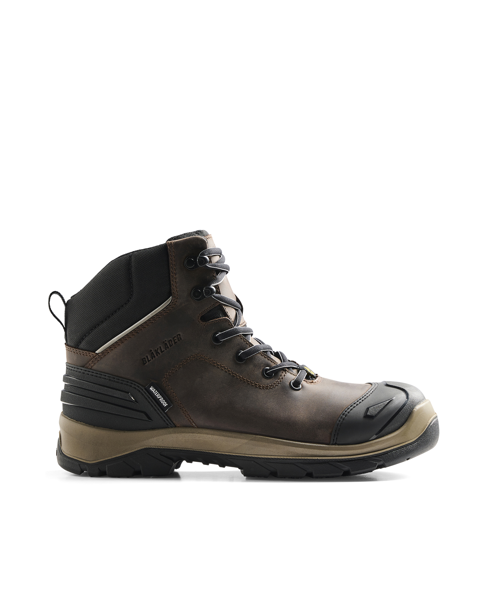 Chaussures de sécurité mi-hautes ELITE S3 imperméables - Marron/Noir image