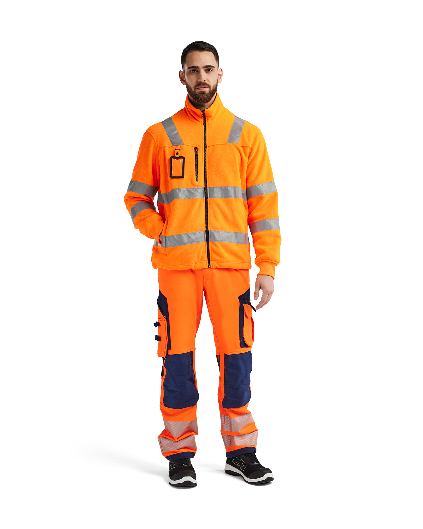 Veste Polaire Haute Visibilité Pour Homme - Pour Travail En Extérieur, Printemps - Coupe Standard - 3